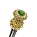 Exclusive Handmade Cane with Green Crystals