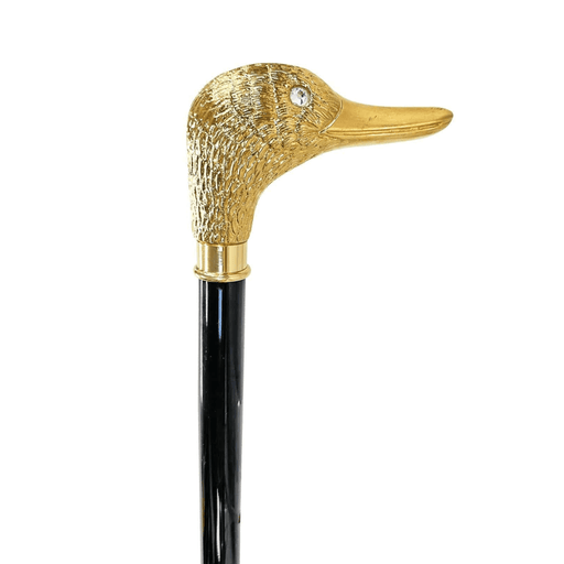 Exclusive Handmade Duck 24K Gold-plated Walking Cane