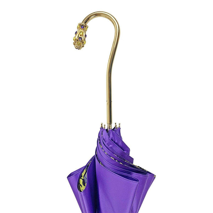 Exclusive Purple Umbrella with Yellow Crystals