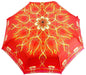 Exclusive Red Abstract Design Women's Folding Umbrella