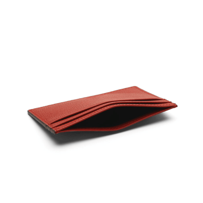 Exclusive Red Leather Card Holder Wallet