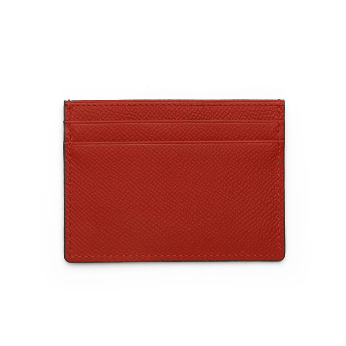 Exclusive Red Leather Card Holder Wallet