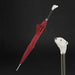 Exclusive Red Umbrella with Enameled White Bear Handle