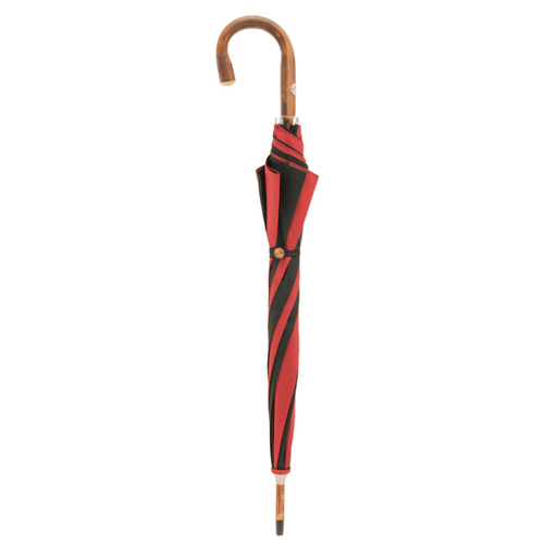 Exclusive Solid Chestnut Red & Black Umbrella