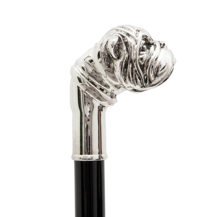 Exclusive Umbrella Craftsmanship Style, Silver Bulldog Handle