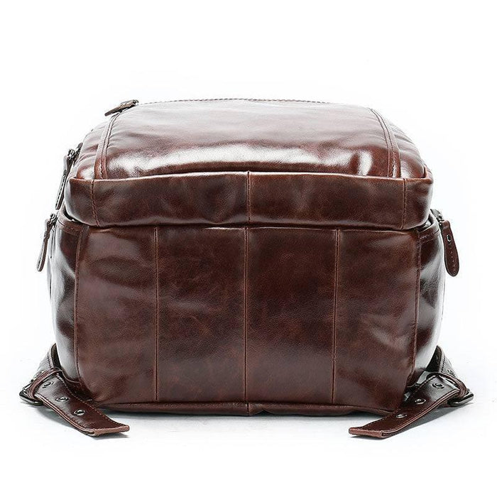 Exclusive Unique Men's Leather Travel Backpack