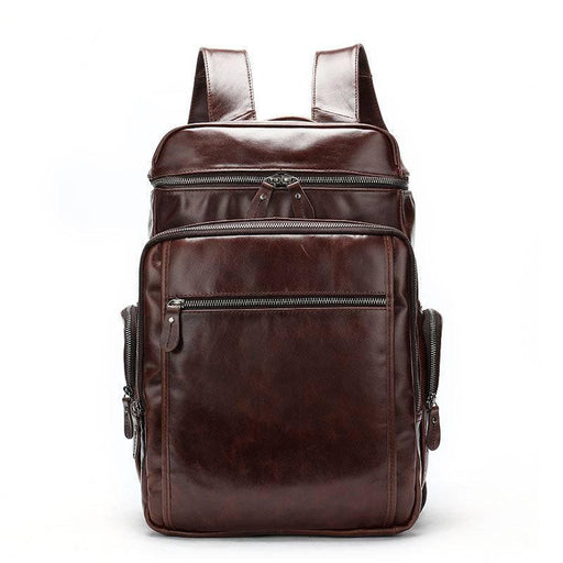 Exclusive Unique Men's Leather Travel Backpack