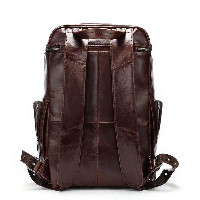 Exclusive Unique Men's Leather Travel Backpack