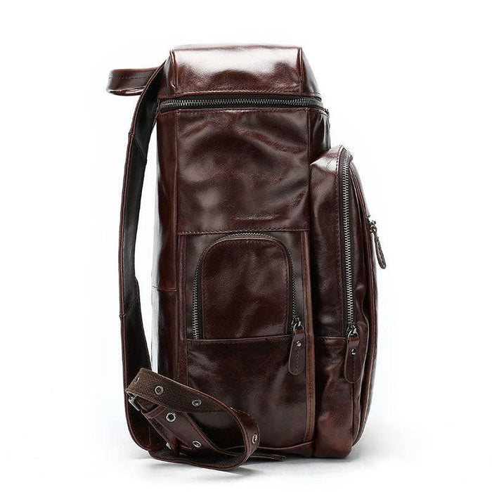 Exclusive Unique Men's Leather Travel Backpack