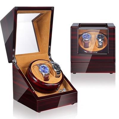 Exclusive Wooden Automatic Watch Winder with 2 Slots