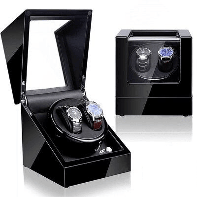 Exclusive Wooden Automatic Watch Winder with 2 Slots