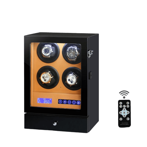 Exclusive Wooden Automatic Watch Winder with 4 Slots