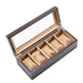 Exclusive Wooden Watch Box in Beige with 5 Slots