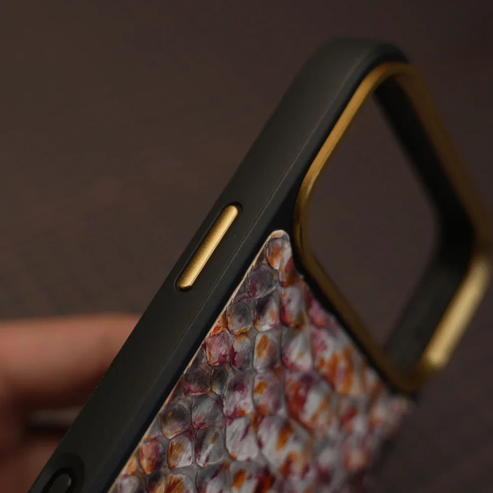 exotic leather phone case python