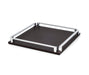 Luxury Paul Tray with Calf Leather and Elegant Metal Handles