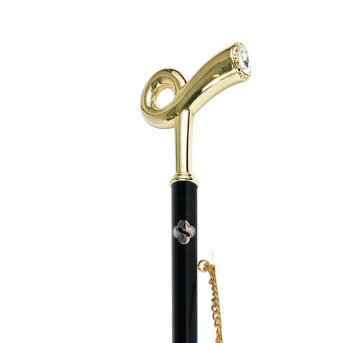 Exquisite Handcrafted Shoehorn 24K Gold-plated Brass Handle