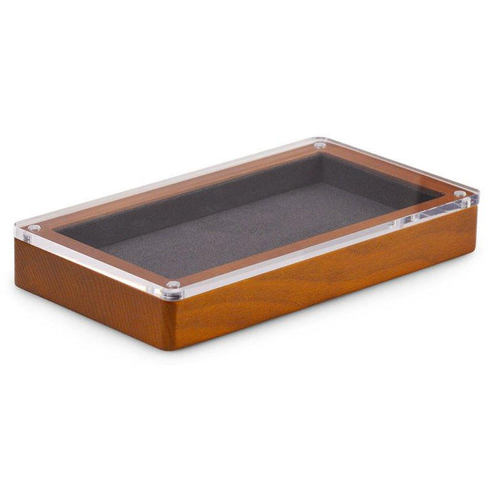 Exquisite Wood Jewelry Tray with Magnetic Acrylic Cover