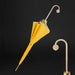 Exquisite Yellow Women's Umbrella With Jeweled Brass Handle