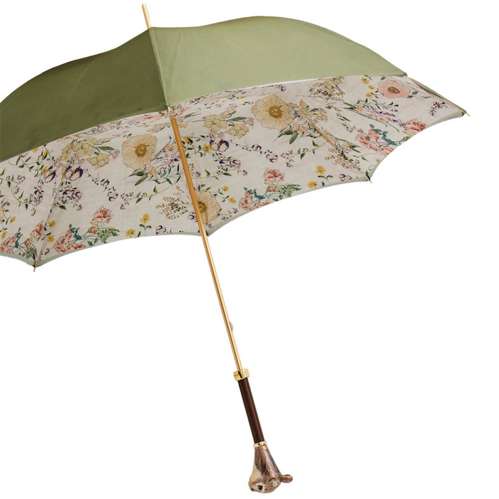 Green designer umbrella