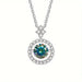 Adjustable 925 Sterling Silver Moissanite Pendant Necklace – Perfect for Women