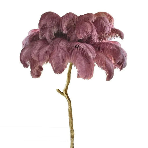 Elegant Feather-Inspired Floor Lamp with a Soft and Luxurious Design