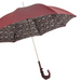 Python Leather Handle Brown Designer Umbrella