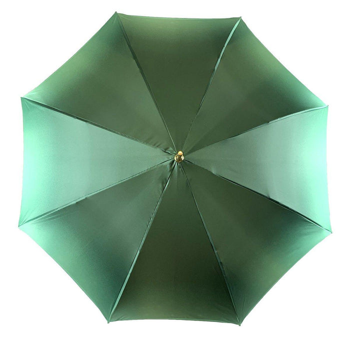 Fanciful Green Umbrella with Roses for Women