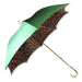 Fanciful Green Umbrella with Roses for Women