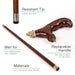 Fancy Wooden Walking Cane Bear - Accessory for Men