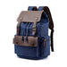 Fashion Canvas Leather Cover Large Capacity Backpack