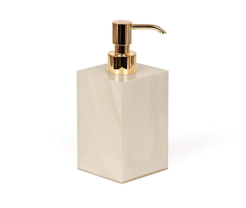 Elegant square soap and lotion dispenser from Bea collection