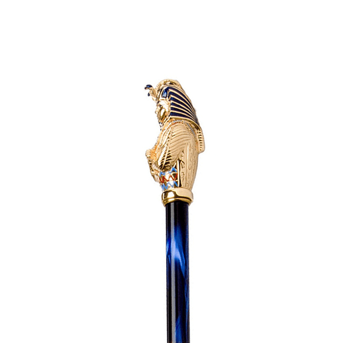 Fashionable Blue and Gold Tutankhamon Umbrella