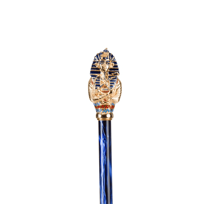 Fashionable Blue and Gold Tutankhamon Umbrella