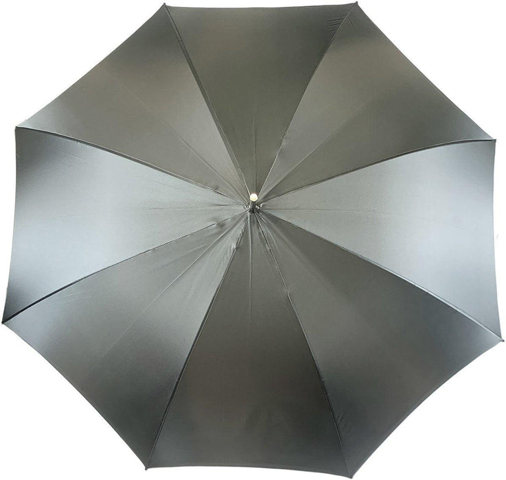 Fashionable Grey Umbrella with Floral Print Interior