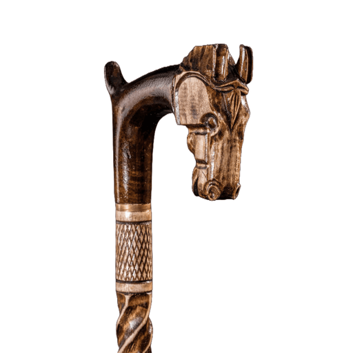 Fashionable Horse Walking Stick, Walking Cane Hand Carved