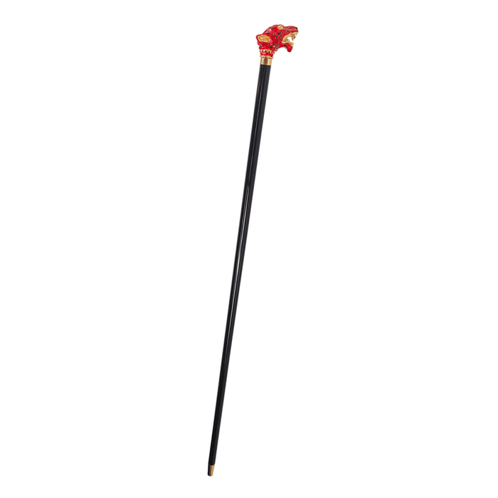 Fashionable Luxura Artistic Red Puma Crystal Walking Cane