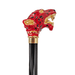 Fashionable Luxura Artistic Red Puma Crystal Walking Cane