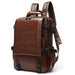 Fashionable Men's Leather Backpack for EDC