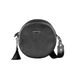 Fashionable Round Leather Bag for Women with Decorative Tassel