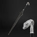 Fashionable Silver Snake Head Umbrella with Metal Handle