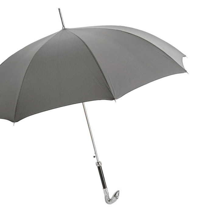 Fashionable Silver Snake Head Umbrella with Metal Handle