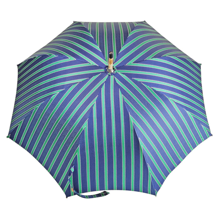 Striped umbrella in Ash wood - Artynov | Unique Handmade Accessories