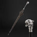 Fashionable Stylish Silver Tiger Metal Handle Umbrella