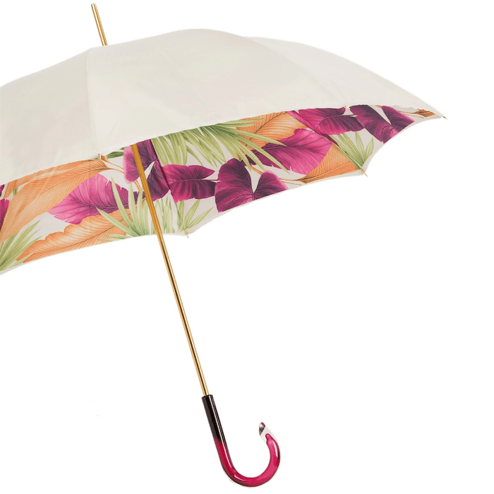 Fashionable Tropical Design Double Cloth Umbrella for Women