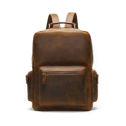 Fashionable Vintage Crazy Horse Leather Backpack