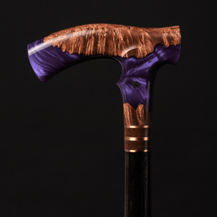 Fashionable Walking Stick, Designer Purple Stick - Miracle