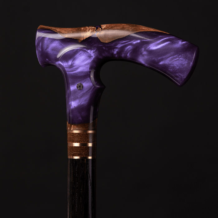 Fashionable Walking Stick, Designer Purple Stick - Miracle