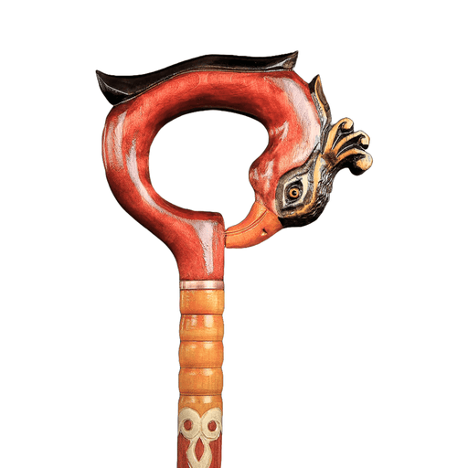 Fashionable Walking Stick for Seniors Balance Wooden Handle Phoenix