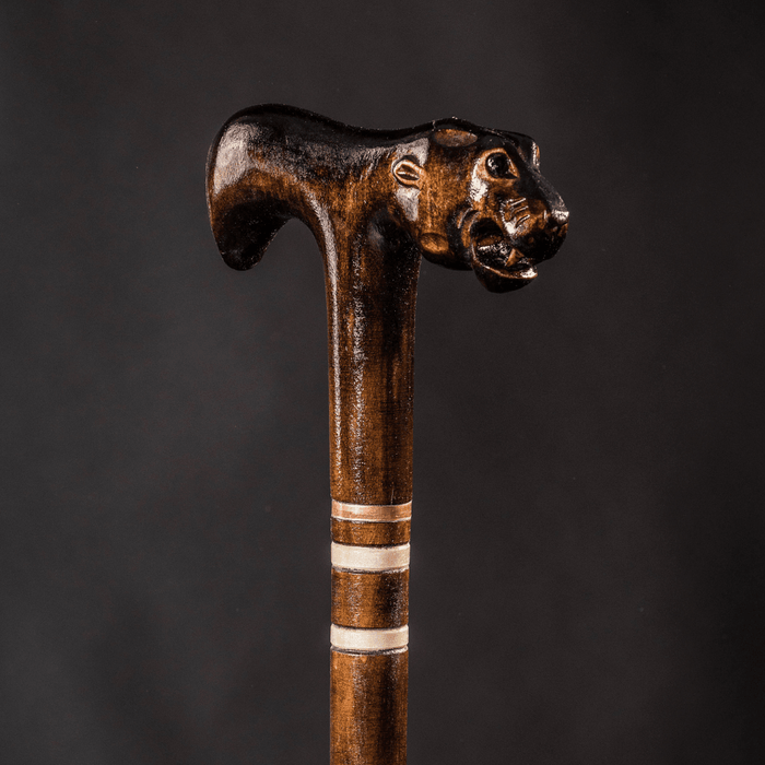 Fashionable Walking Stick Jaguar Walking Cane Hand Carved