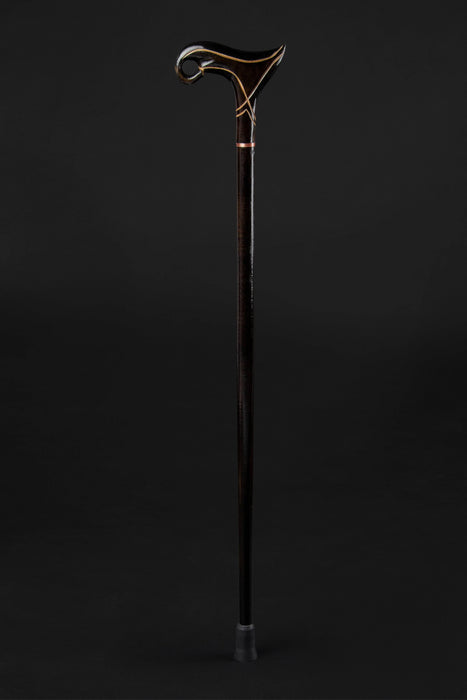 Fashionable Wooden Walking Cane - Hand Carved Stick